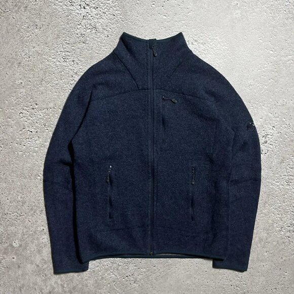 Mammut Phase Jacket, Full-Zip Mid-Layer Fleece, Dark Blue (Size M) - Picture 1 of 11